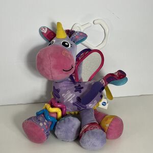 Play Gro Unicorn Clip Activity Toy Crinkle Rattle Plush Baby Rare
